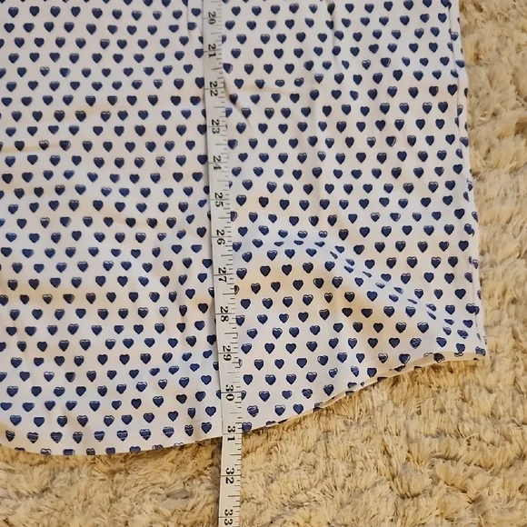 NWOT Roller Rabbit Blue Heart Pajama Dress - Picture 5 of 7